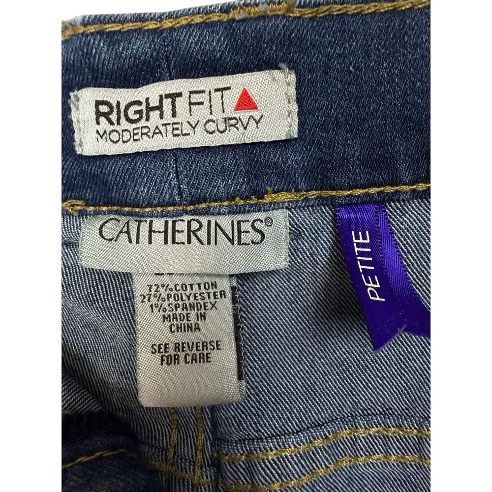 Catherines Right Fit Jeans Plus Sz 20WP Moderately‎ Curvy Cropped